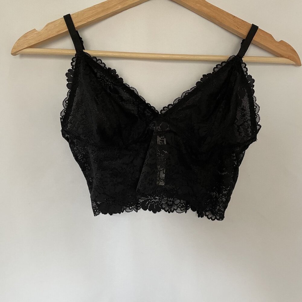 PINK Victoria's Secret bralette top lacy sheer comfortable women's size small